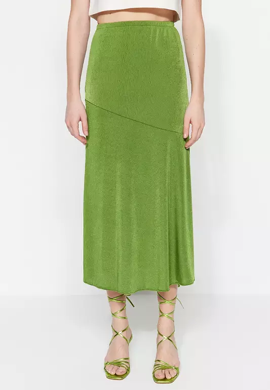 Slit Midi Skirt