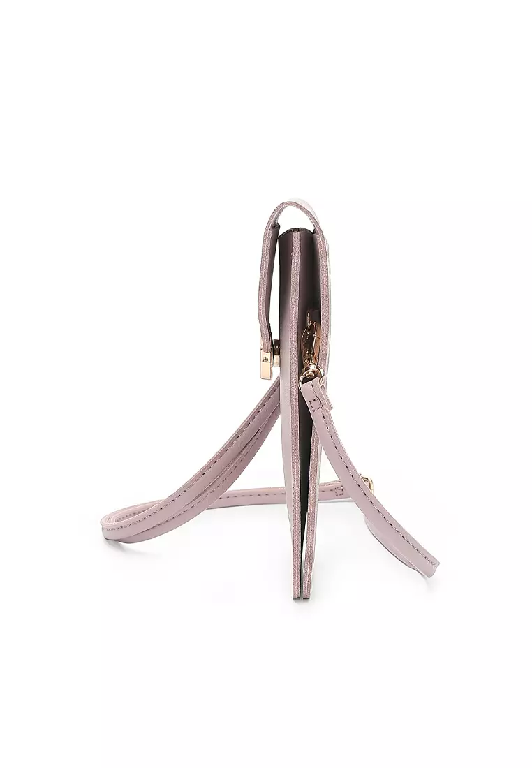 Women's Shoulder Sling Bag / Crossbody Bag - Dark Pink