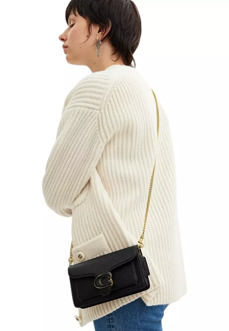 Tabby Crossbody Wristlet - Brass/Black