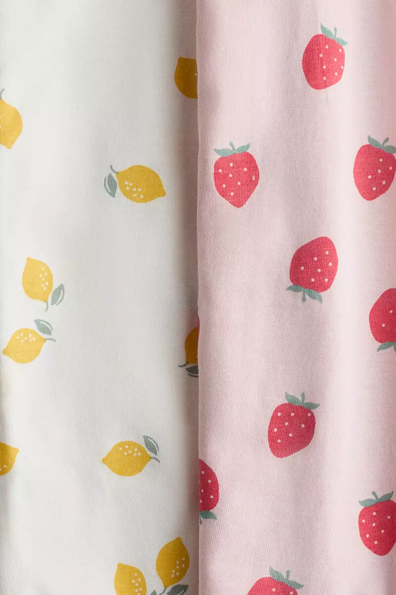 2-pack cotton sleepsuits