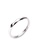 Millenne silver MILLENNE Minimal Curvy White Gold Stackable Ring with 925 Sterling Silver BC113AC25E4714GS_1