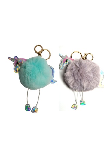 Loveaisyah Unicorn Pom Pom Keychain X'mas Gift 2pcs Pack 2023 | Buy  Loveaisyah Online | ZALORA Hong Kong