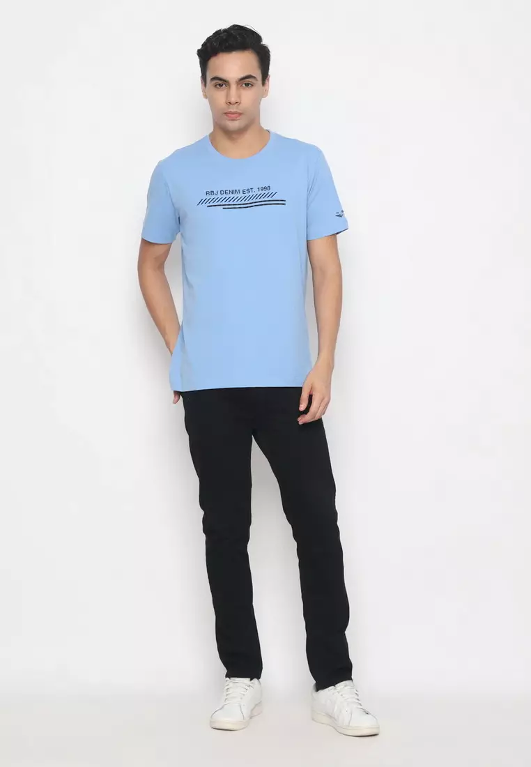 RBJ T-Shirt Cotton Spandex Pria 2482370601