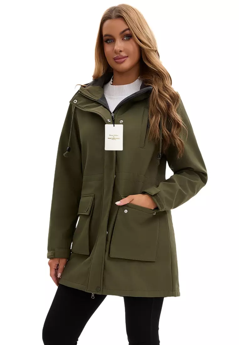 Waterproof Hood Trench Coat AD-M25F598