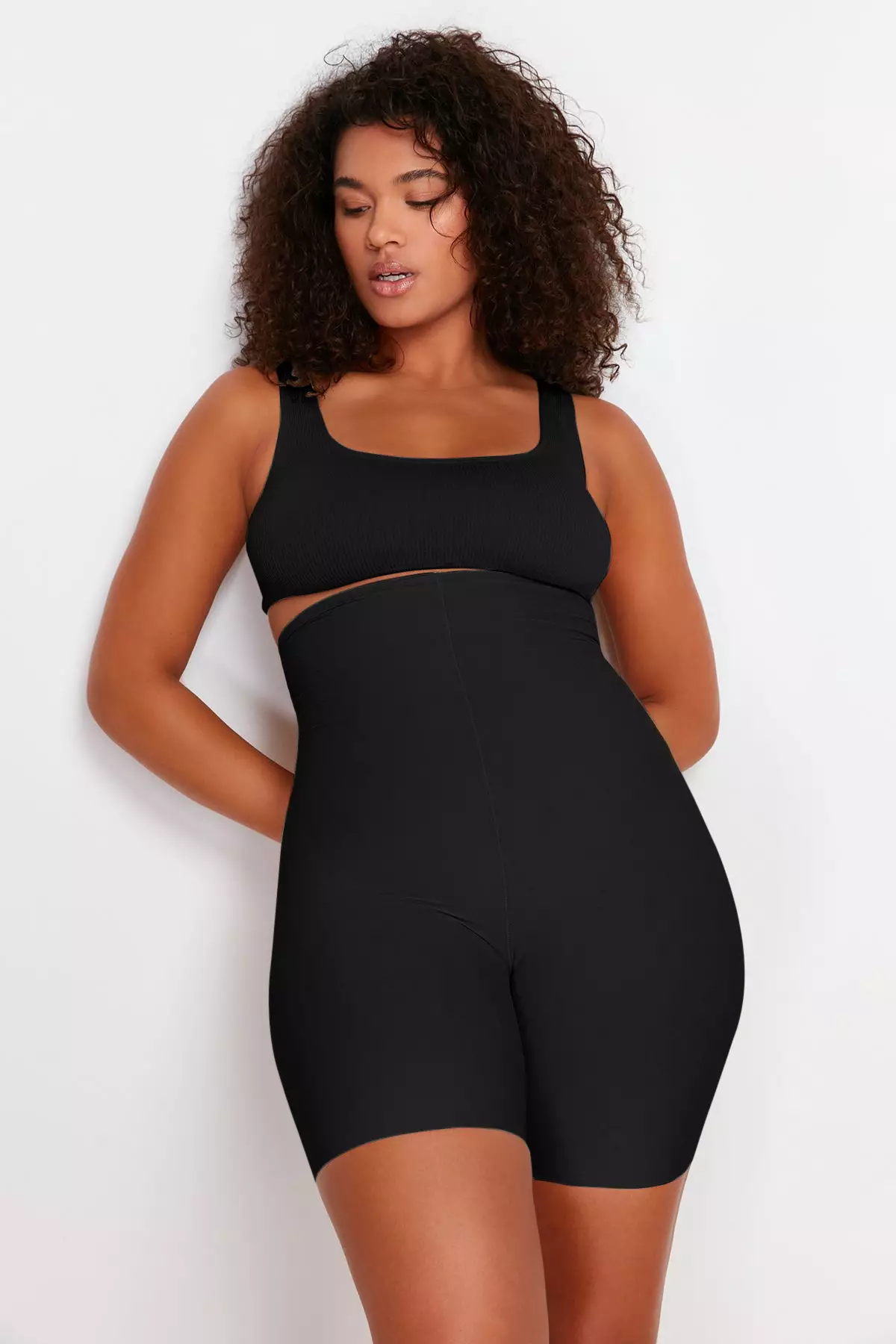 Plus Size High Waist Shapewear Shorts