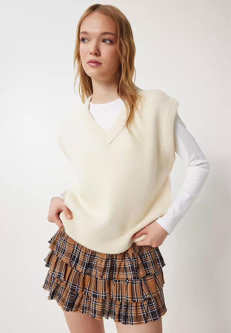 V-Neck Knitted Sweater