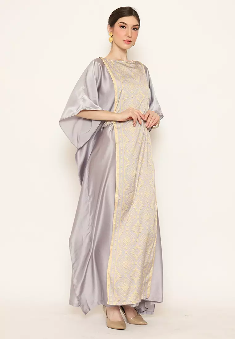 Kanzi Exclusive Long Sleeve Songket Kaftan