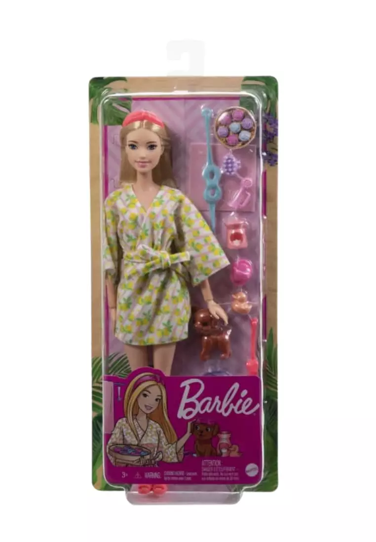 Buy Barbie Barbie Doll With Puppy, Self-Care Spa Day 2025 Online
