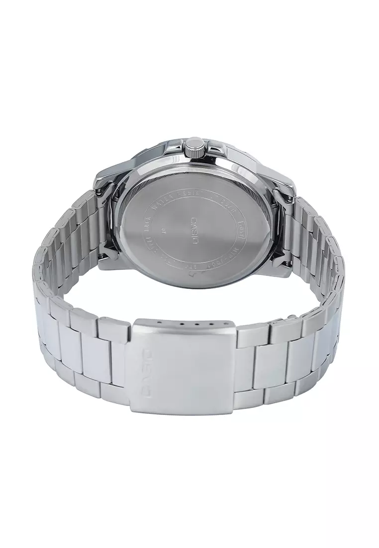 Casio Standard Series - Jam Tangan Analog Pria - Red Dial Silver Stainless Steel - MTP-VD01D-4BV