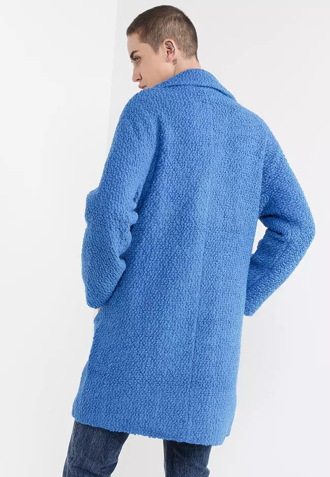 Next blue store teddy coat