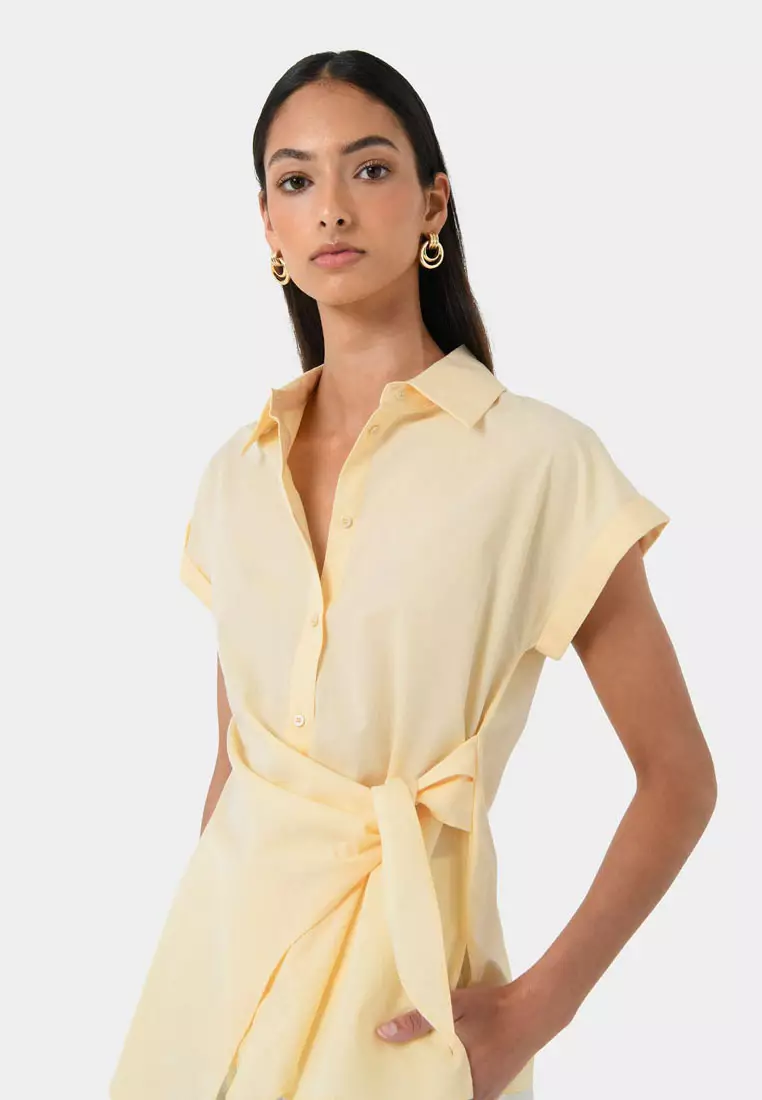 Zalia Tie Button Shirt