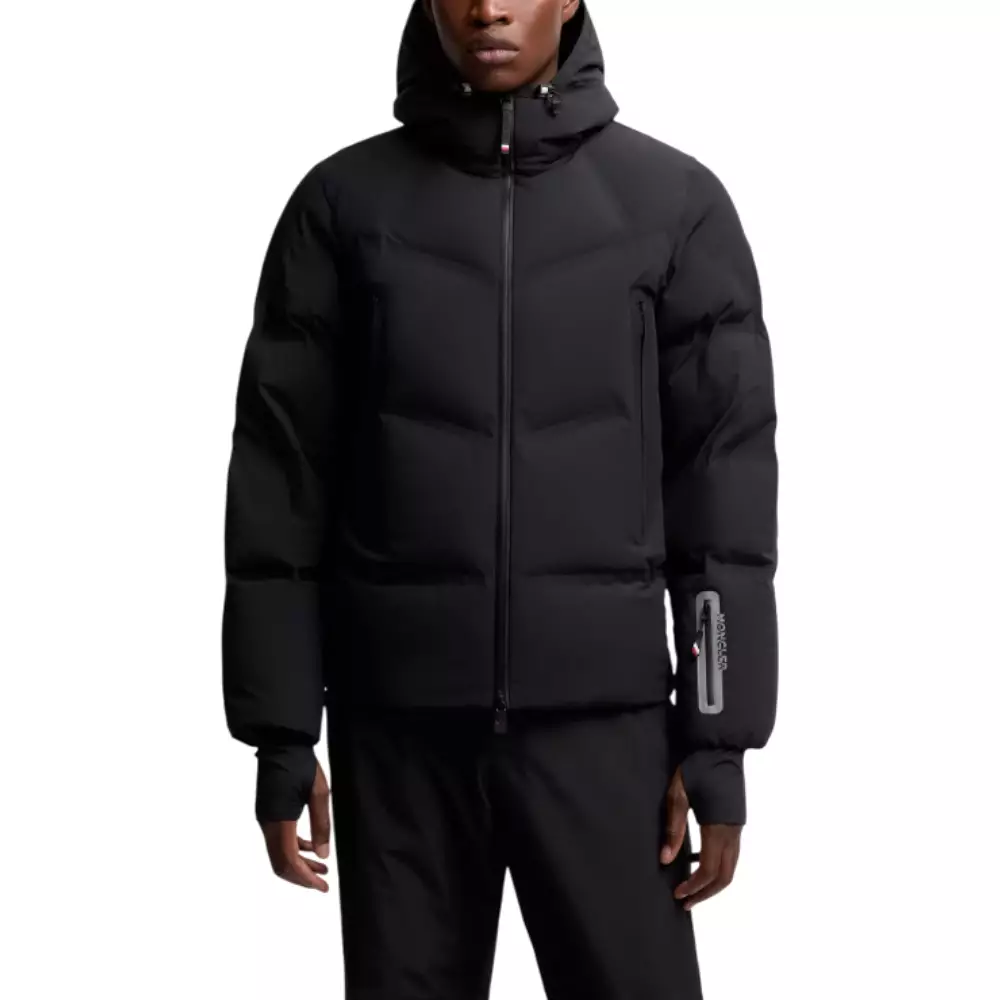 Angren Hooded Insulated Ski Jacket Black