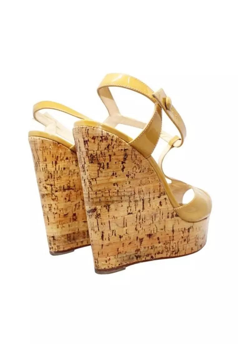 Christian louboutin cork wedges outlet