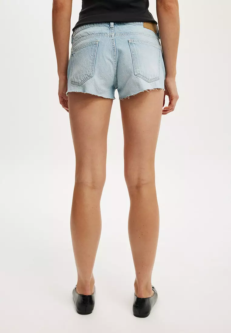Micro Low Denim Shorts