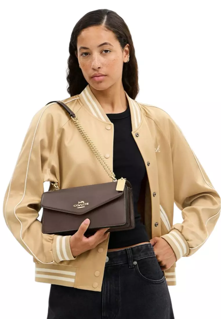 Klare Envelope Crossbody Bag - Dark Stone