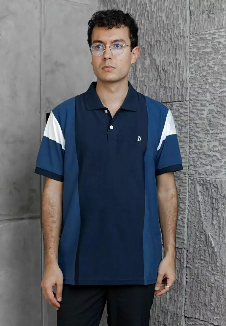 MATSUDA Kaos Polo Pria Katun Baju Cowok Kerah Kamogawa