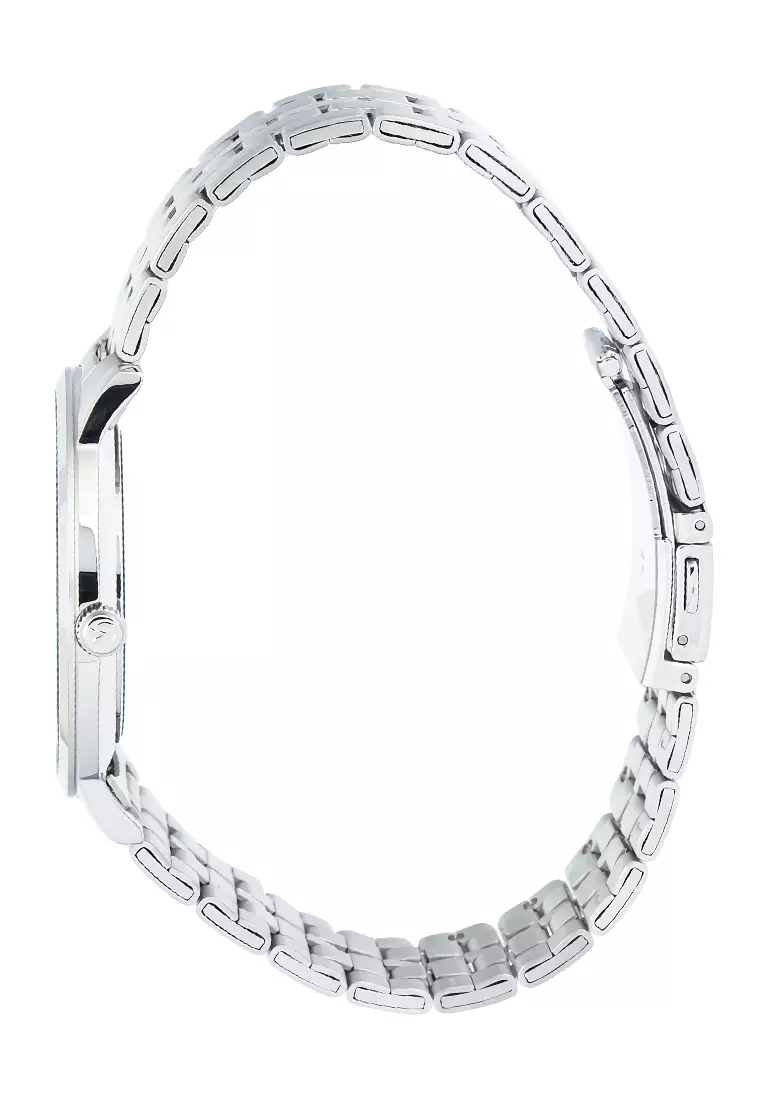 Alexandre Christie Classic Steel - Jam Tangan Analog Pria - Silver Black Stainless Steel - 8692 MHBSSBA