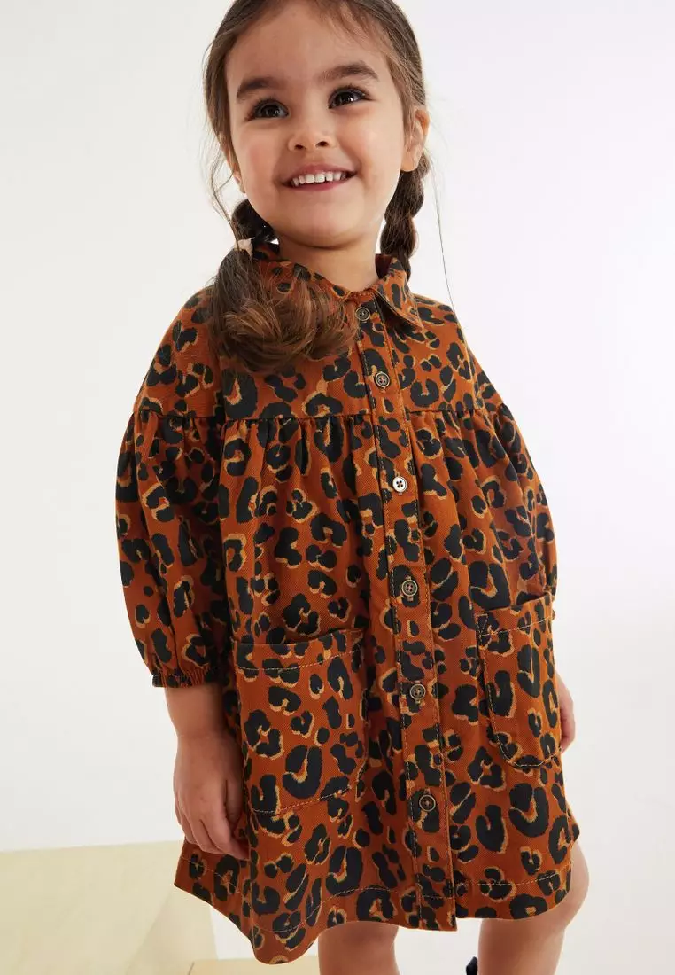 Next leopard sales print dress girls