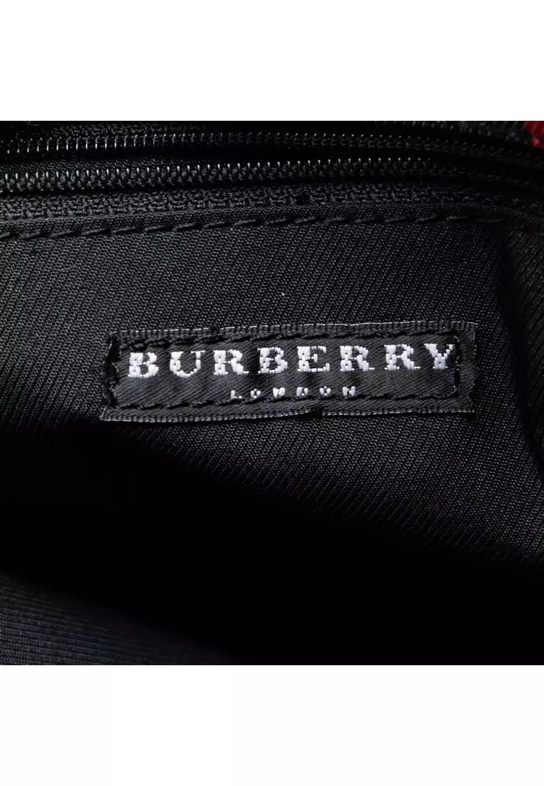 Pre-Loved Burberry House Check Canvas Tote
