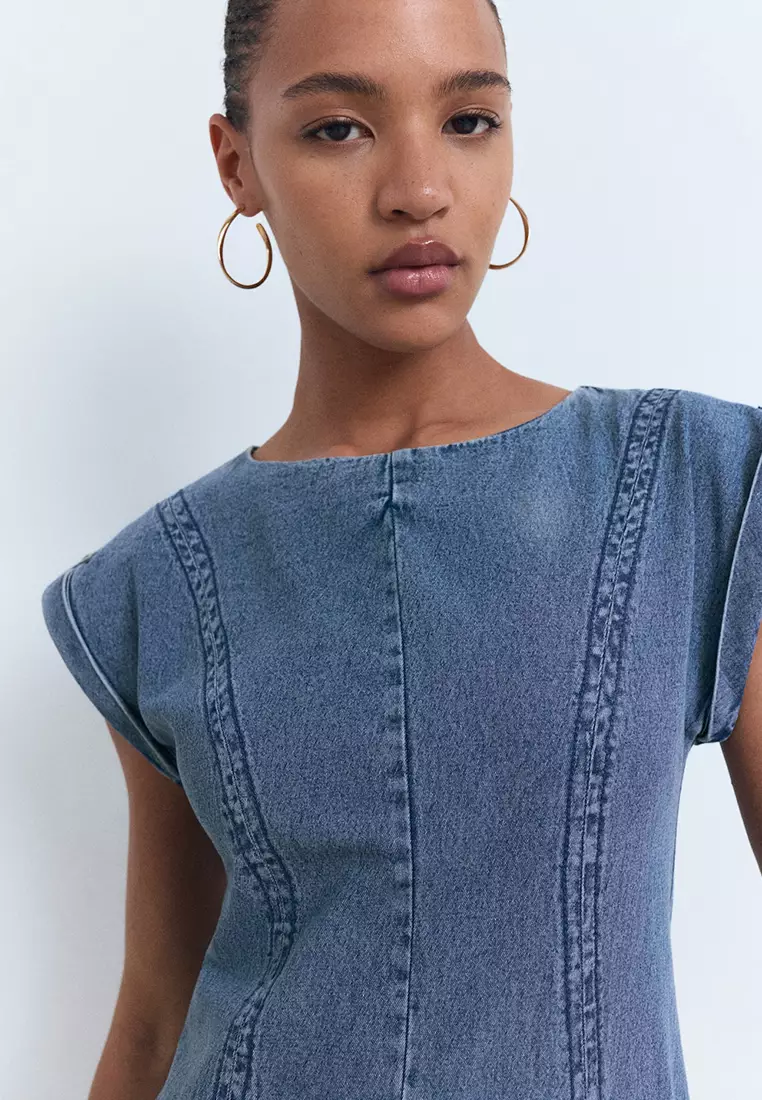 mango denim dress KIDS - Short dark blue - 9 Embrace effortless style this season with this essential piece from Mango. Women's MANGO Denim Dresses |