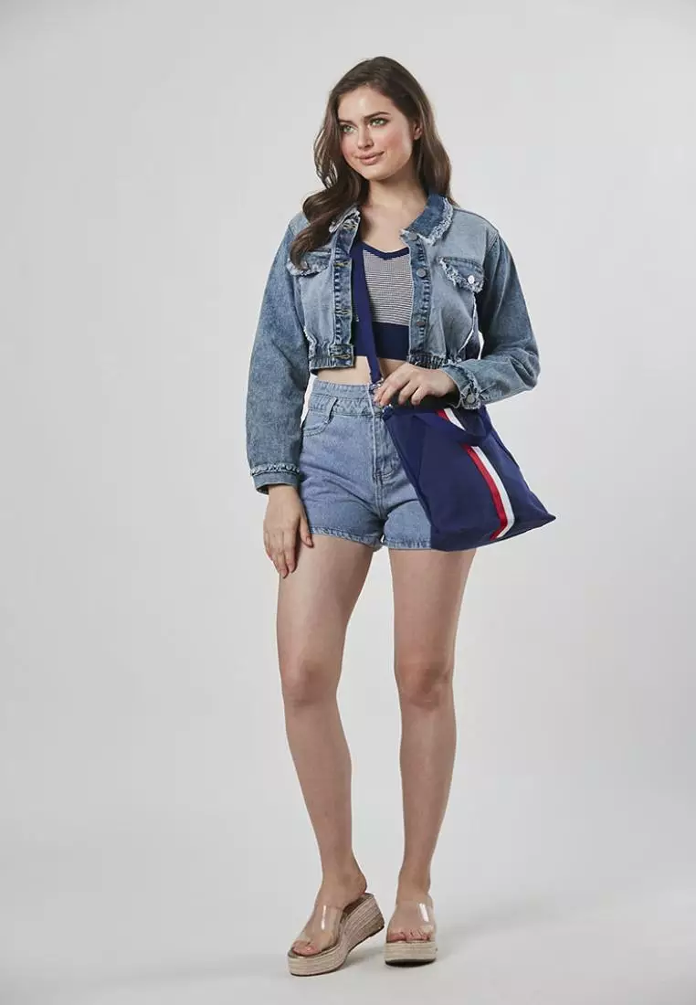 Jean jacket cape store