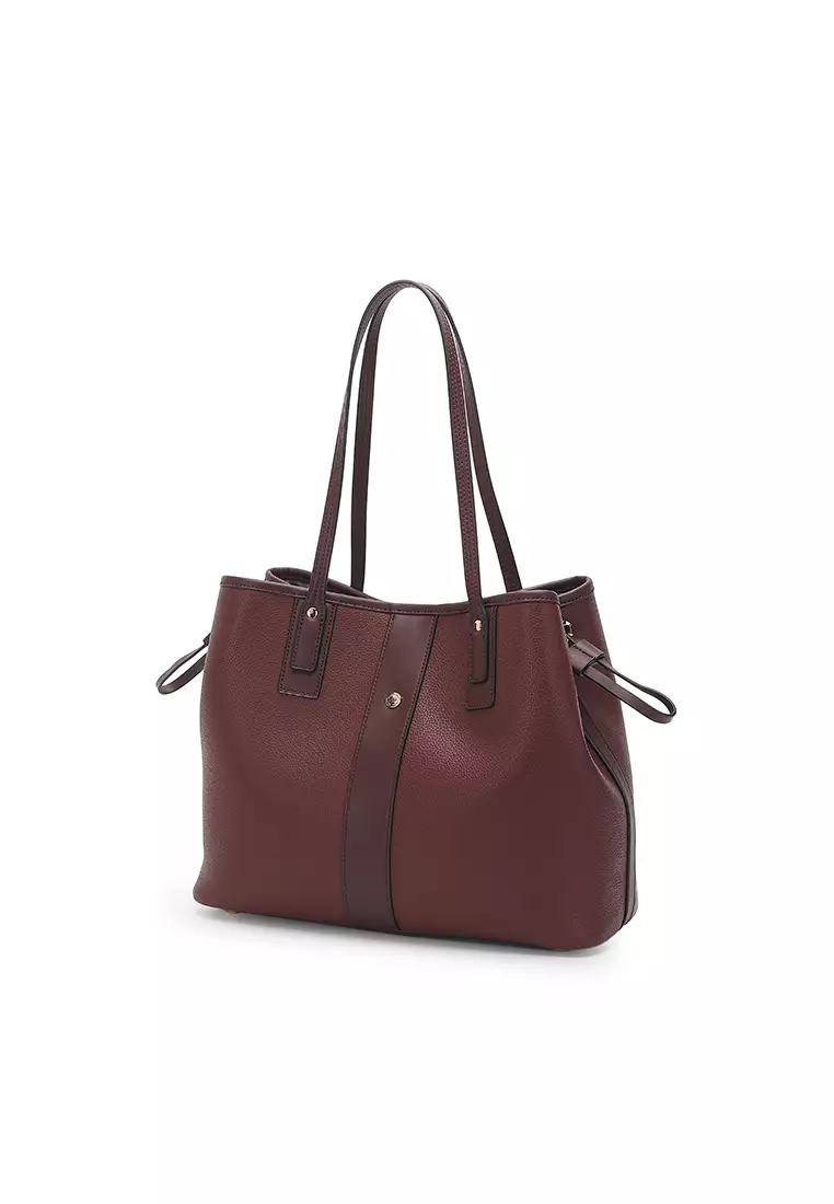 2-in-1 Tote Bag & Top Handle Bag (2-in-1 - Tas Jinjing Wanita & Tas Tangan Wanita) - Merah