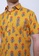 YUVA yellow and multi Apricot Orange Block-Printed 100% Cotton Men's Shirt With Pocket 479ECAA7C27317GS_5