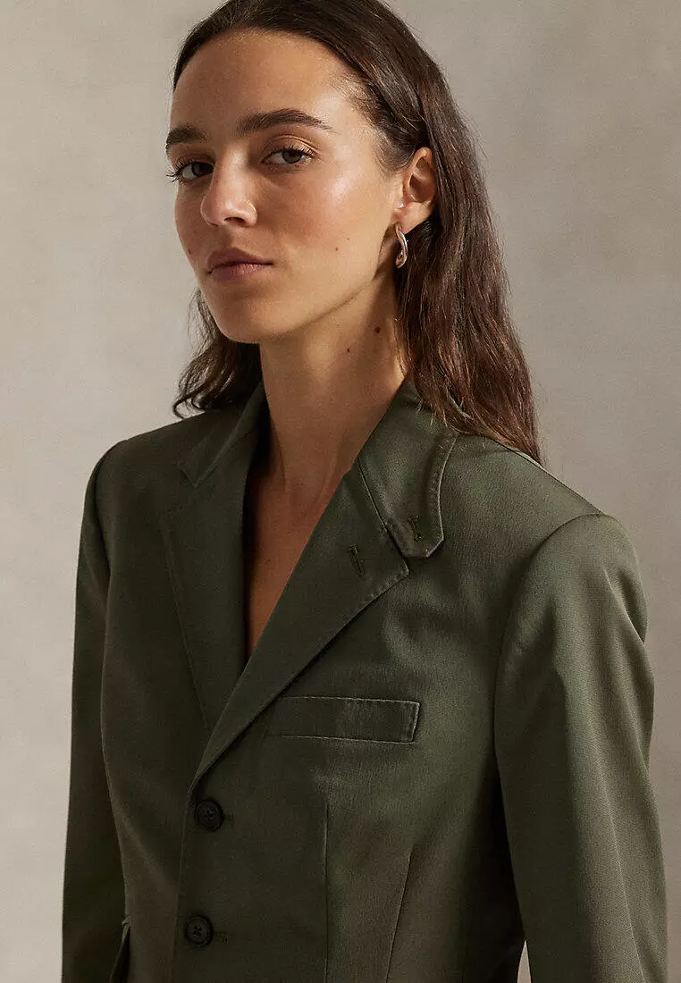 Buy Polo Ralph Lauren Single-Breasted Satin Hacking Jacket Online ...