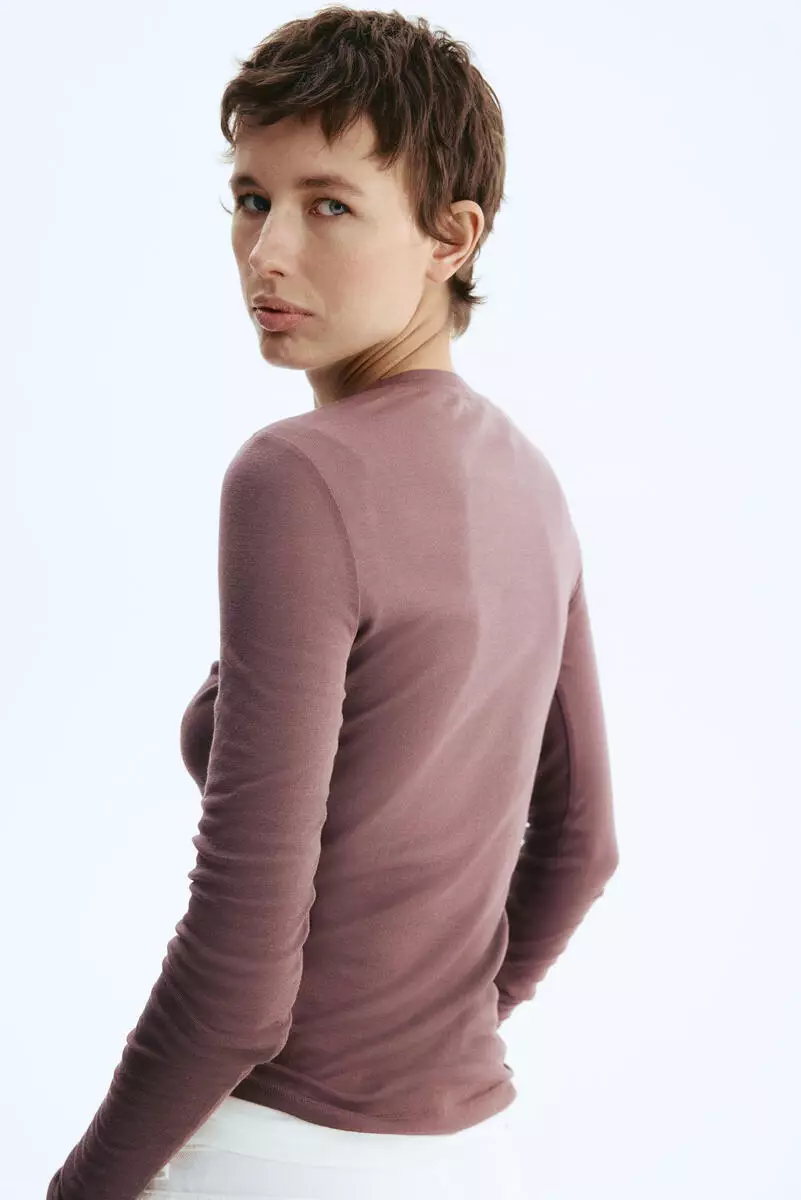 Pima cotton jersey top