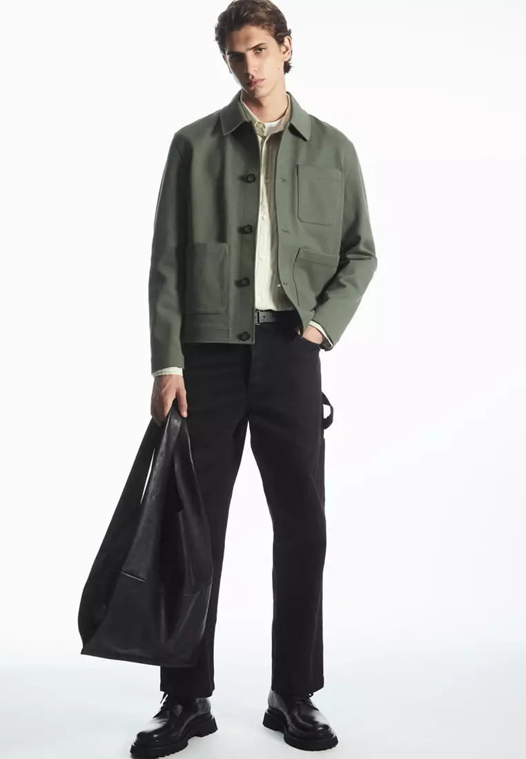 cos belted utility jacket