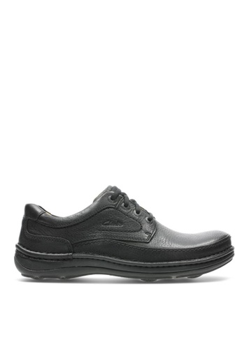 Clarks black Clarks Nature Three Black Leather Mens Casual Shoes Clarks Unstructured C4605SHF1539E4GS_1