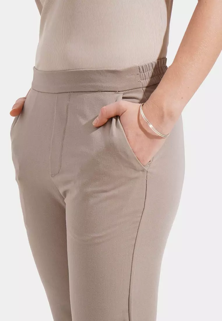 Pull Up Tapered Trousers