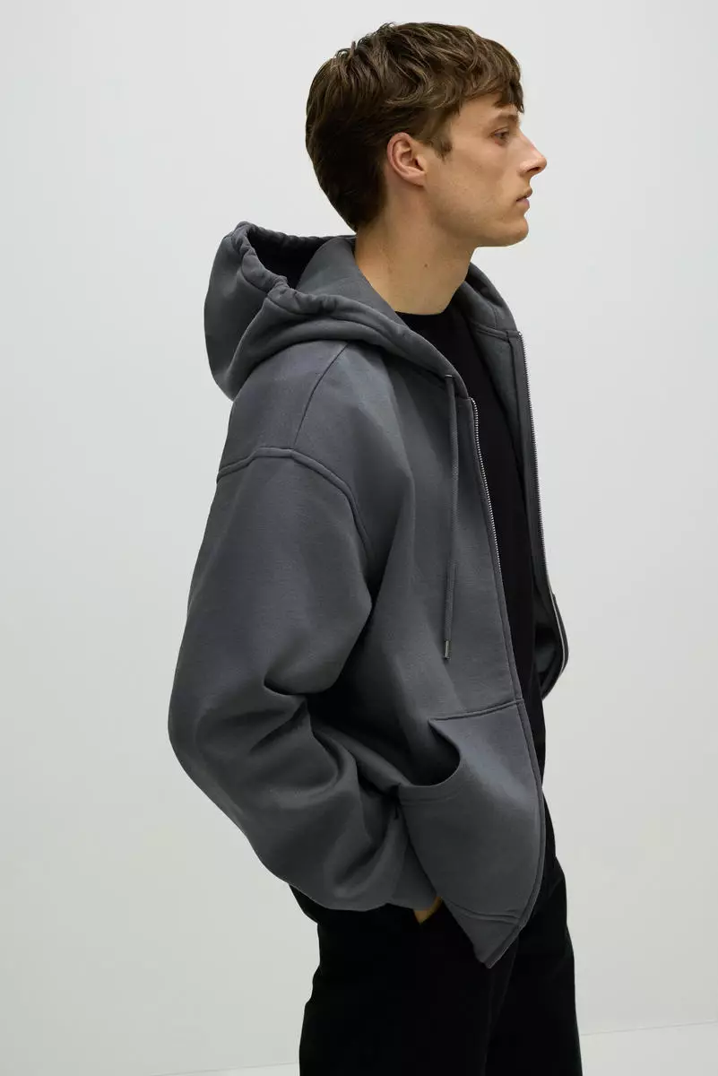 Loose  Fit Zip-through hoodie