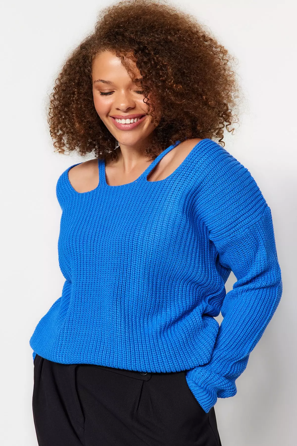 Front cut out sweater online