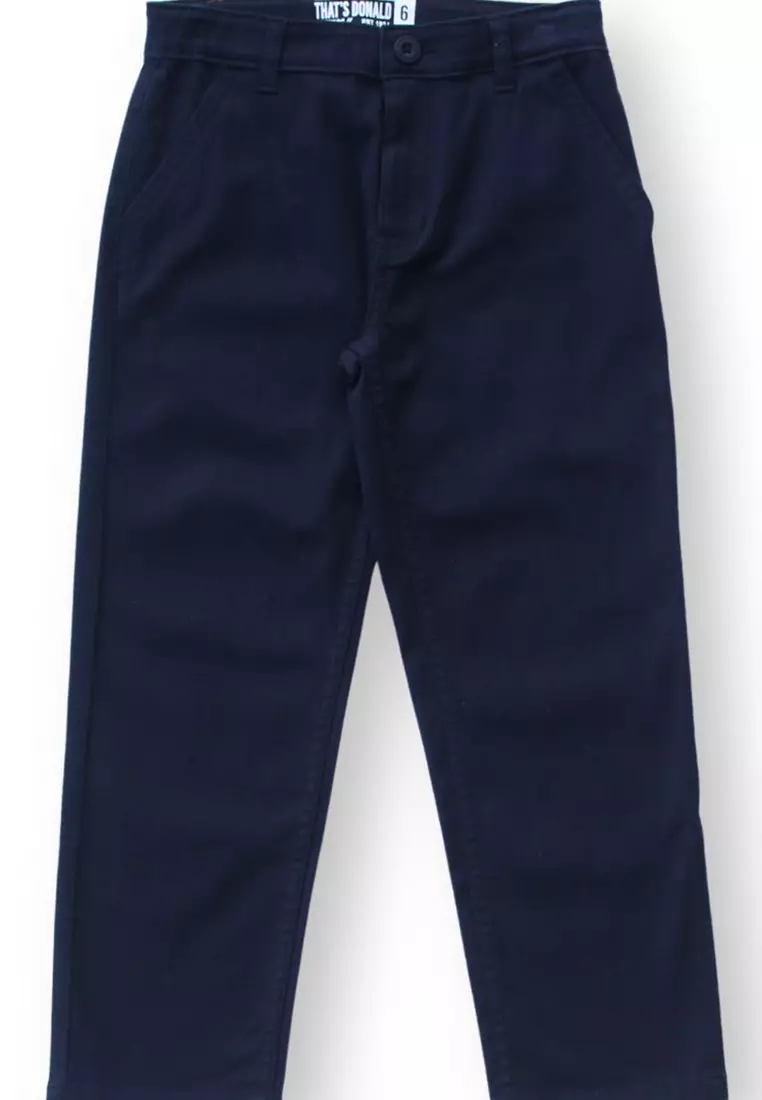 Celana Chinos Anak Laki Navy/ Boys Pants Chinos Navy/ That'S Donald Signature Base