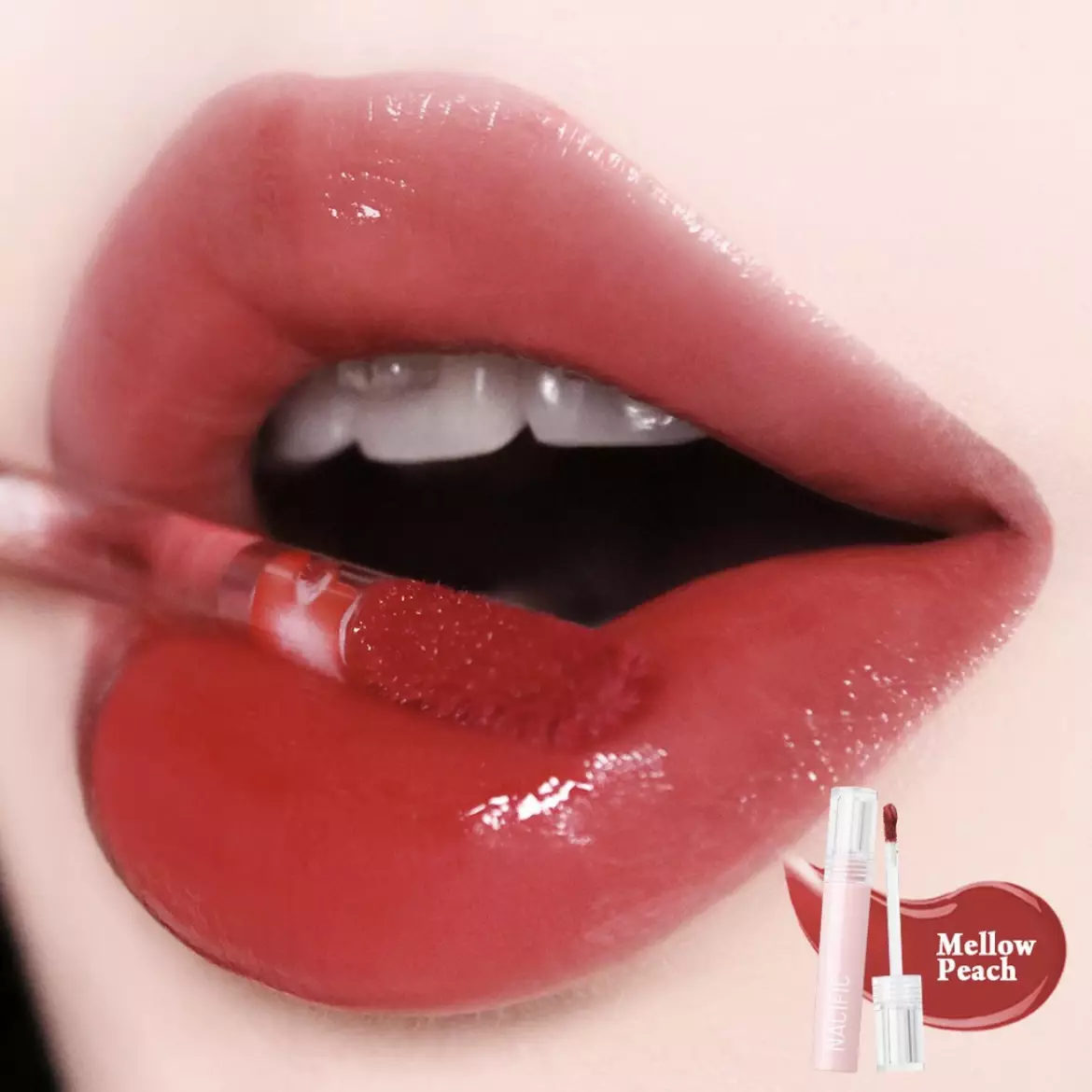 Nacific Glossy Mood Lip Tint - Mellow Peach