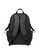 Lara black Men's Plain Water-proof Wear-resistant Nylon Zipper Backpack - Black 79D3AAC5AF9C92GS_3