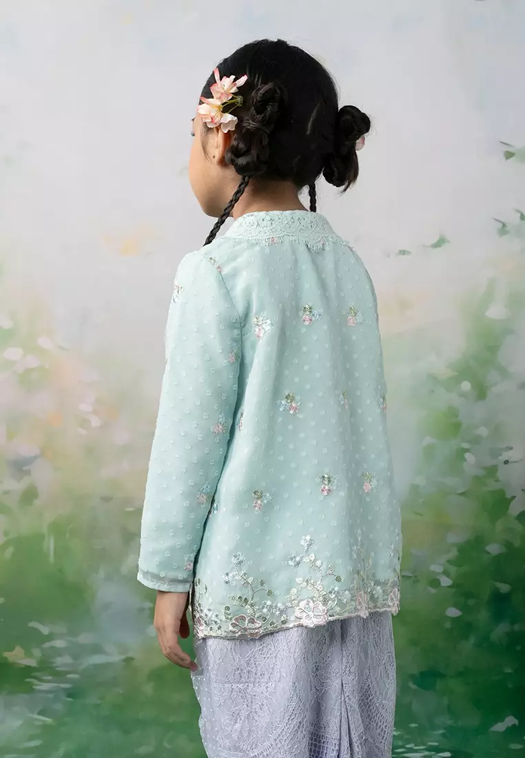 Ita Polka Dot Long Kebaya Top