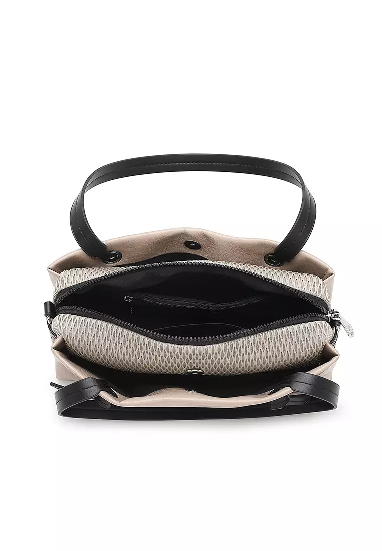 Women's Top Handle Bag / Sling Bag / Crossbody Bag (Tas Selempang / Tas Tangan) - Cokelat