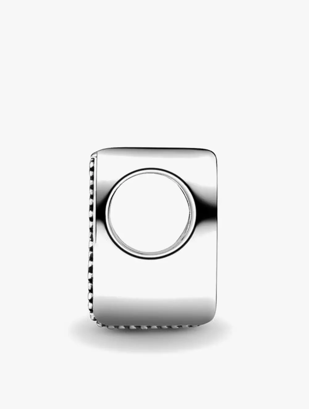 Letter N silver charm