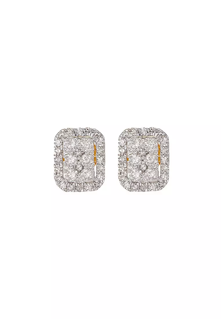 HABIB Round Diamond Earrings in 375/9K Yellow Gold 457570724(YG)