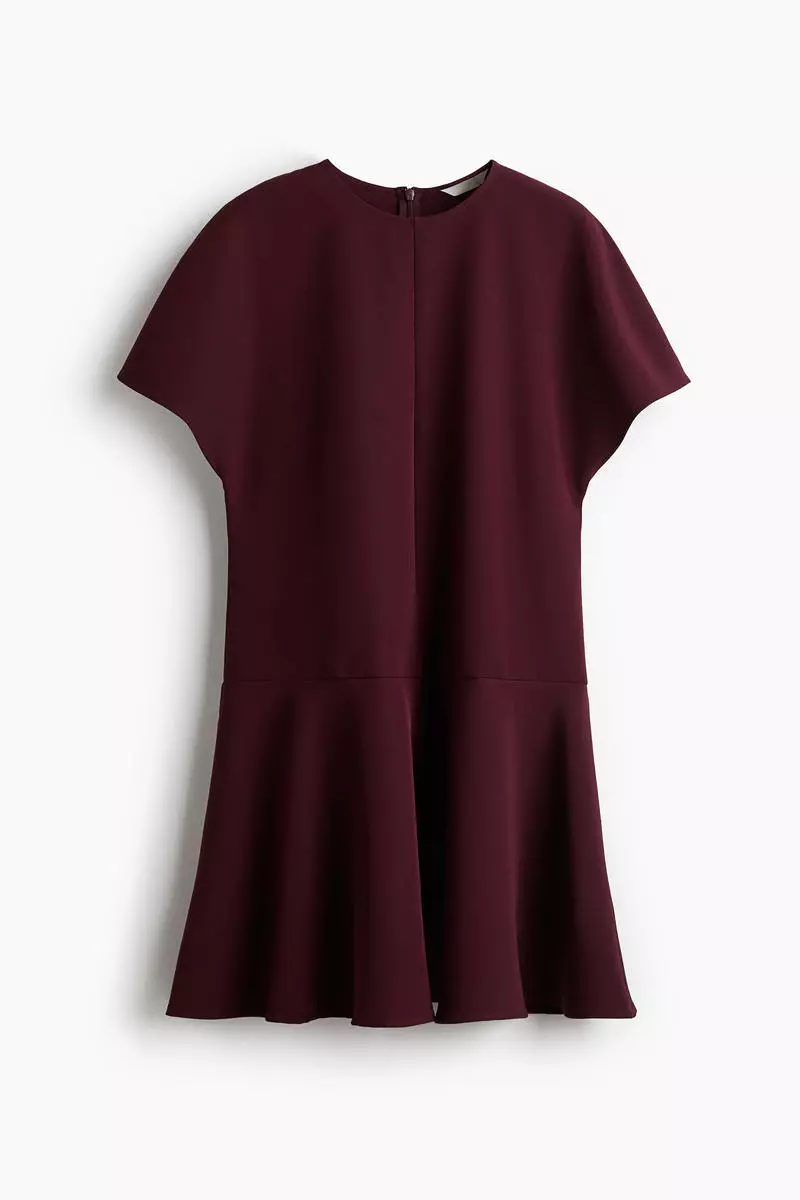Butterfly-sleeved dress