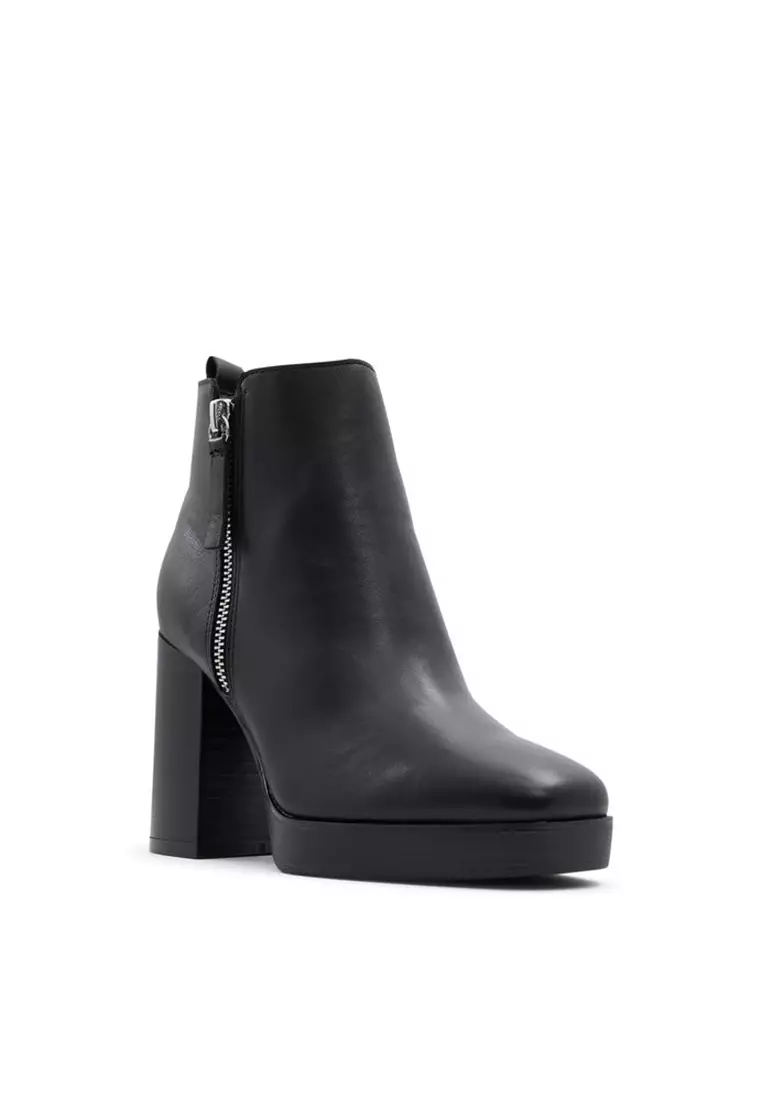 Aldo black clearance heeled boots