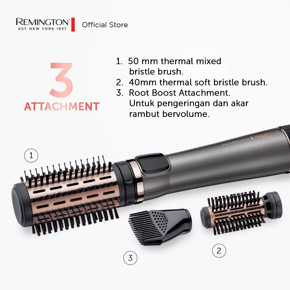Paket Remington Sisir Angin AS8810 - Catokan S5408