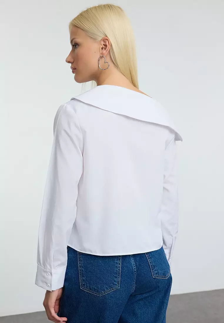 Cotton Asymmetrical Shirt