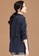 A-IN GIRLS beige and navy Fashion Color Blocking Versatile Trench Coat 4A59FAA1B7E80AGS_2