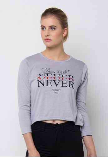 Rave Habbit You Will Never Forget Me Grey Tshirt
