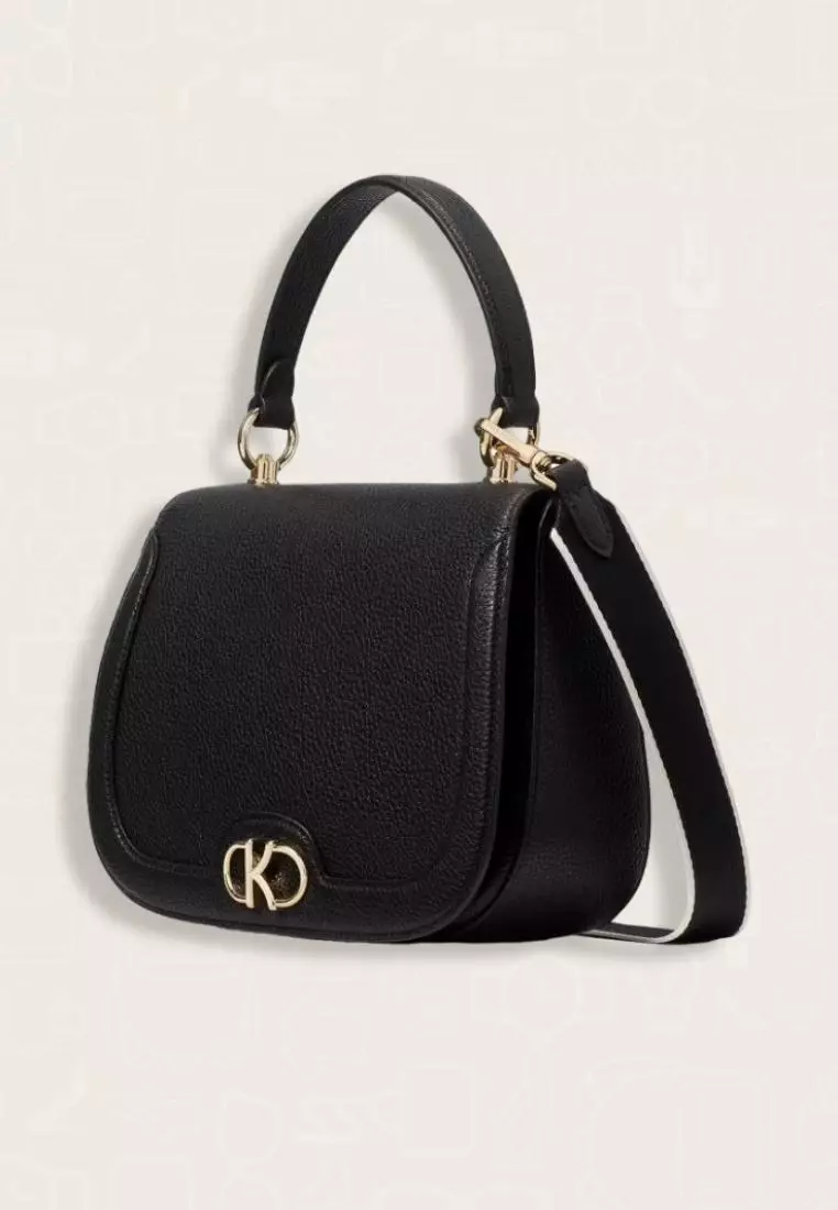 Kate Spade Kyla Top Handle Saddle Bag Black