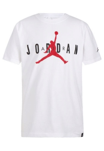Jordan white Jordan Boy's Jumpman Air Brand 5 Short Sleeves Tee - White F28C4KA30D37A3GS_1