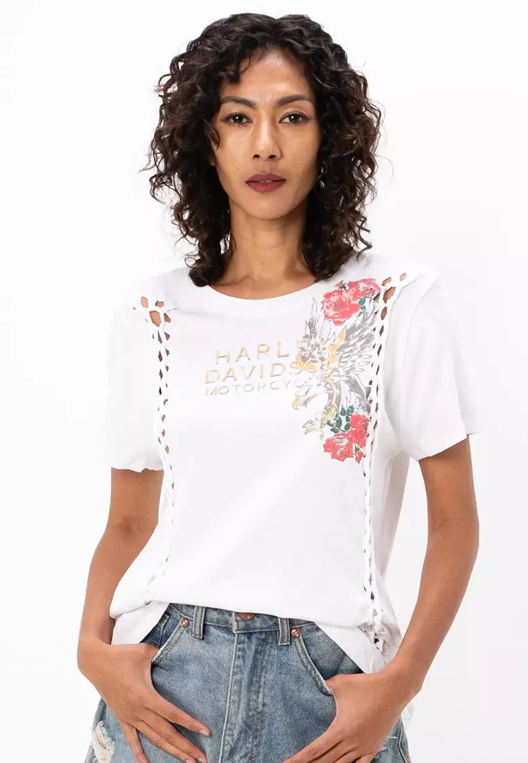 Harley-Davidson® Women's American Traditional Rip & Repair Tee
